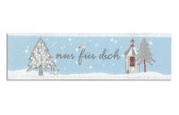 Webetikett / Patch / Flicken Winterlandschaft 